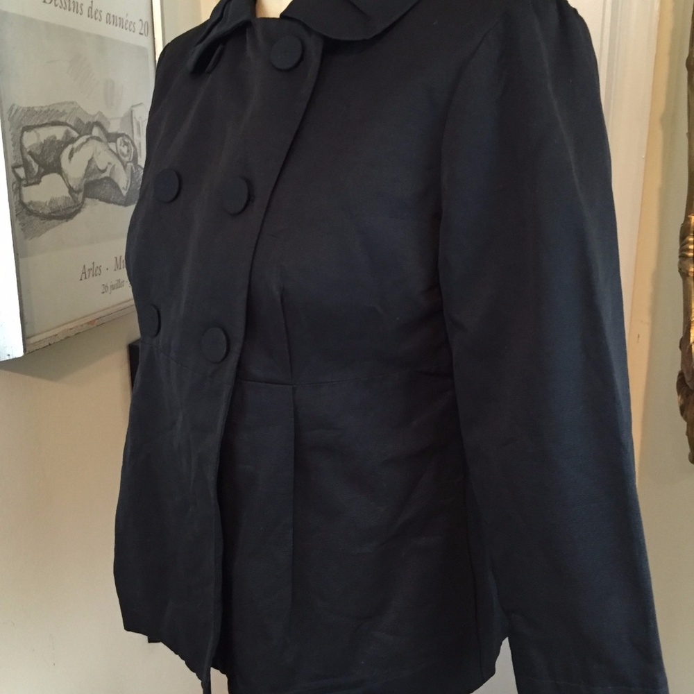 Mossimo Black Jacket Stretch L Double Breasted - image 6